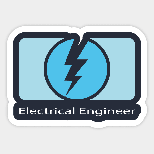 electrical engineer, electrical engineering t design Sticker by PrisDesign99